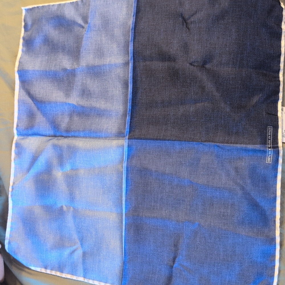 Colorblock Four Panel Silk Pocket Square - Picture 2 of 4